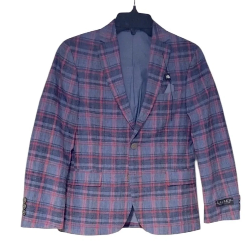 NWT Lauren Ralph Lauren Boys Linen Blend Blazer Preppy‎ Classic Wedding Easter
